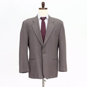 Umberto Ginocchietti 40R Brown Solid 1-Button Sport Coat Blazer Jacket V693